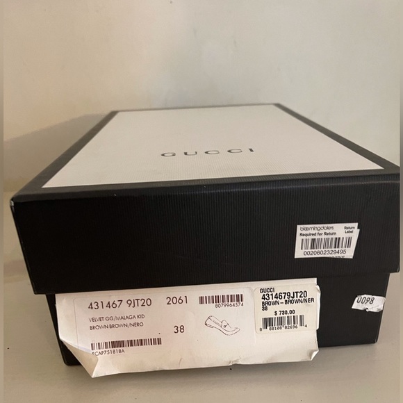 Gucci Jordaan GG Velvet Horsebit Loafers Size 38 - Picture 3 of 4